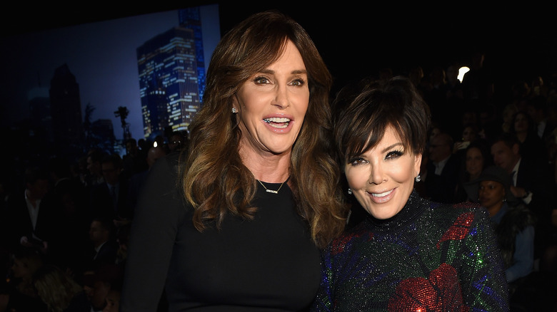 Caitlyn Jenner and ex-wife Kris Jenner posing together