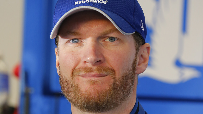 Dale Earnhardt Jr. smiling