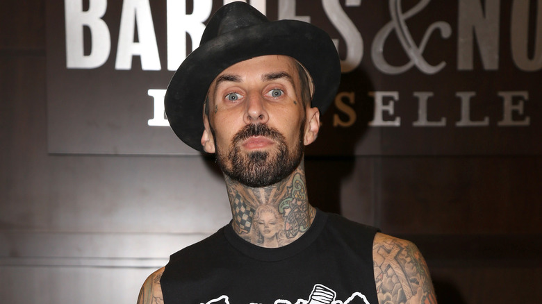 Travis Barker on the red carpet