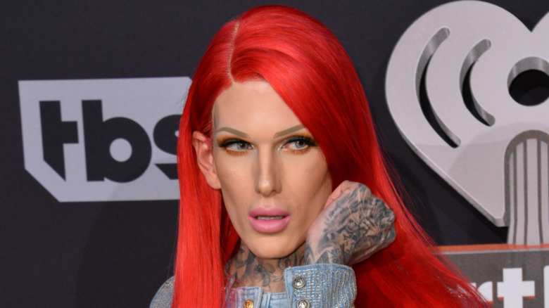 Jeffree Star with a serious expression