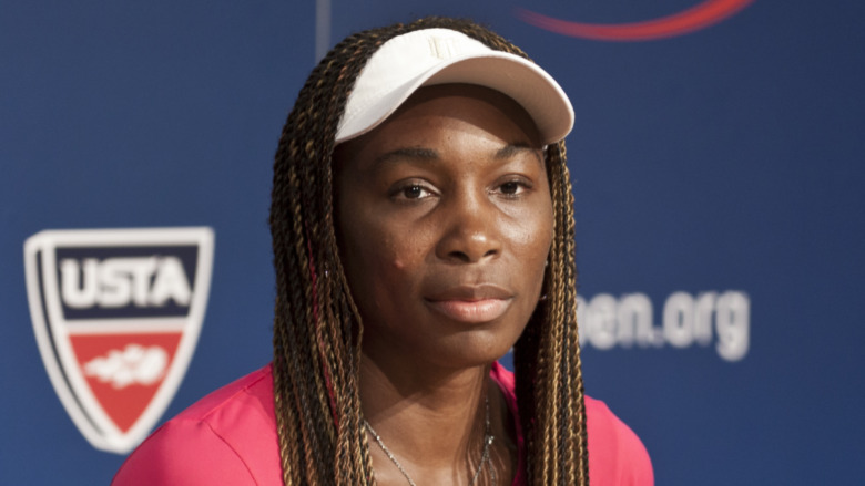 Venus Williams with a serious expression
