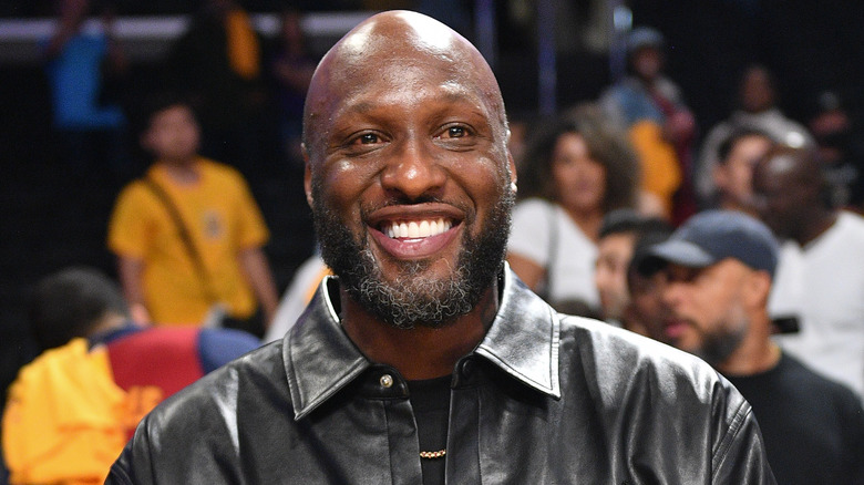 Lamar Odom smiling