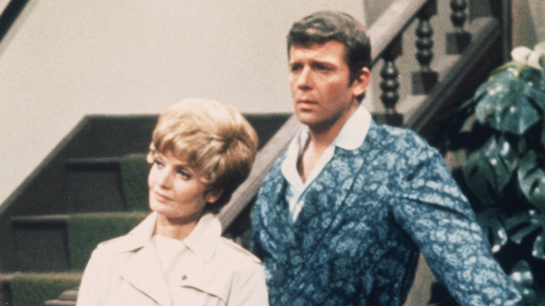 Robert Reed and Florence Henderson on "The Brady Bunch"