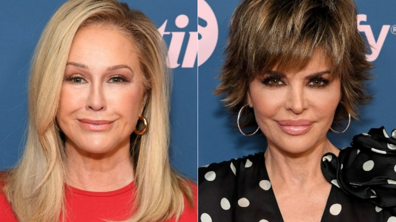 Kathy Hilton smiling, Lisa Rinna smiling