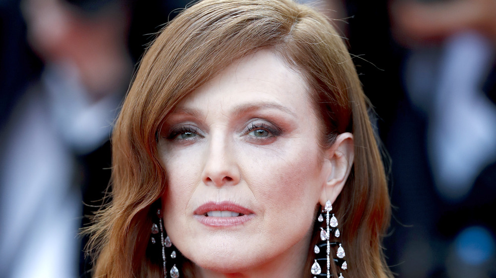 Julianne Moore gazing at camera