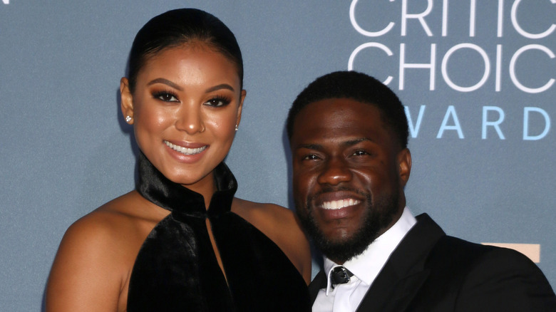 Eniko Parrish and Kevin Hart