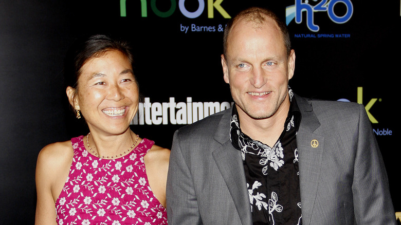 Laura Louie and Woody Harrelson