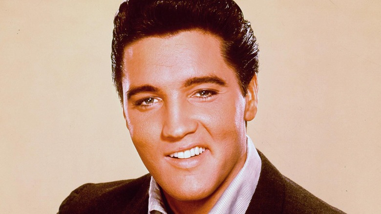 Elvis Presley smiling 