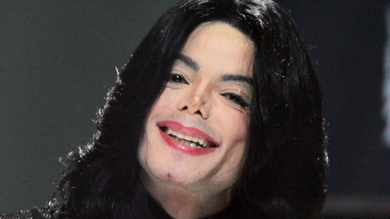 Michael Jackson smiling