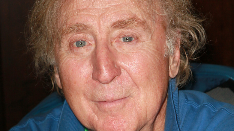 Gene Wilder posing for cameras