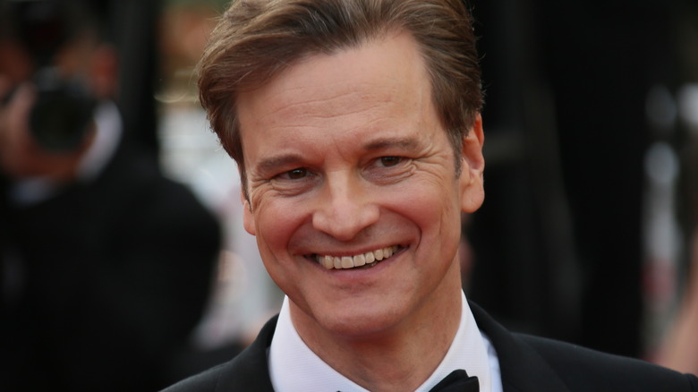 Colin Firth laughing