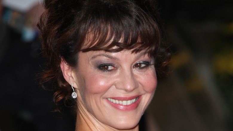 Helen McCrory grinning