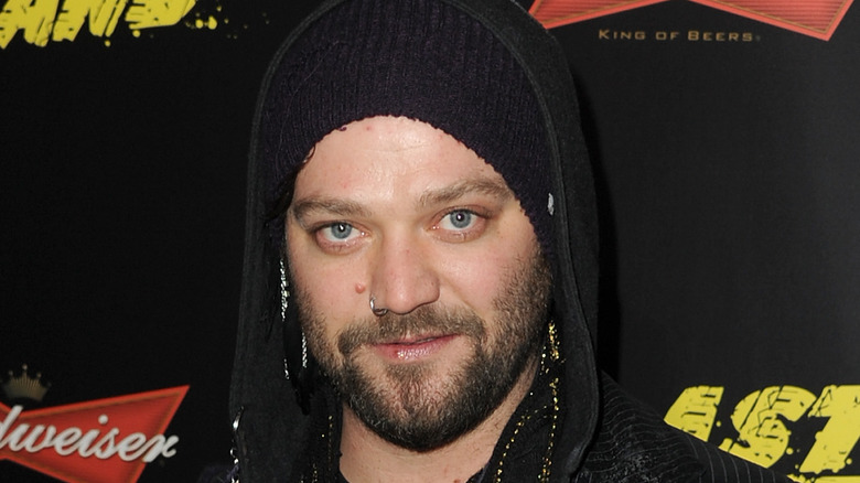 Bam Margera with black knit hat