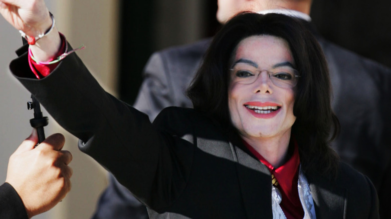 Michael Jackson during 2005 trial