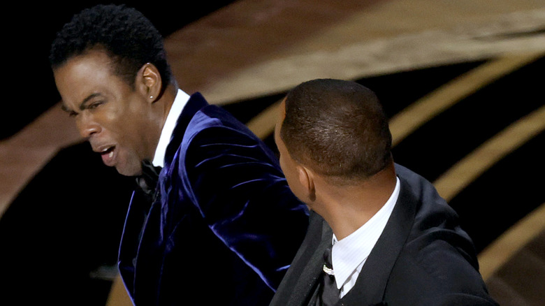 Will Smith slapping Chris Rock