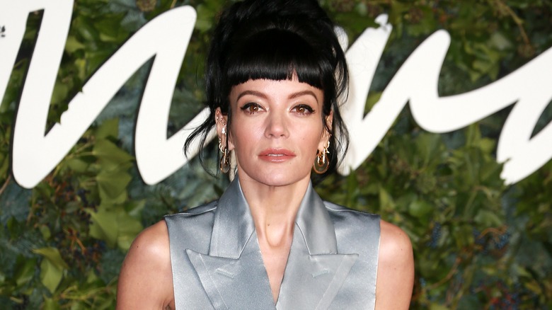 Lily Allen in silver 