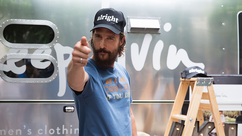 Matthew McConaughey pointing