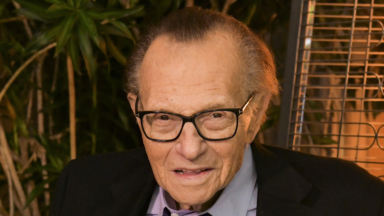 Larry King posing