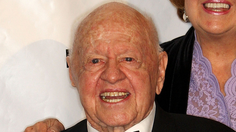 Mickey Rooney smiling