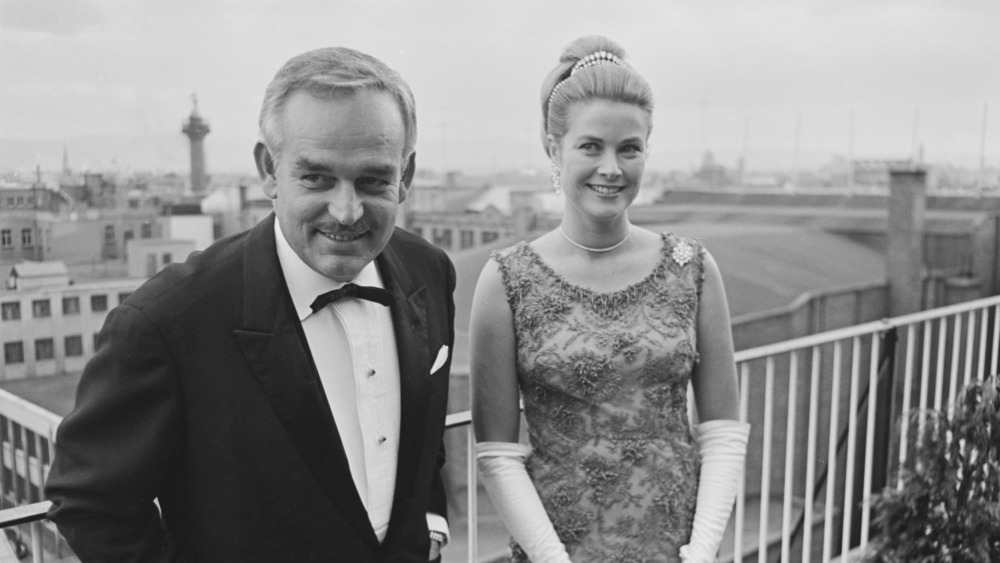 Grace Kelly Prince Rainier III smiling