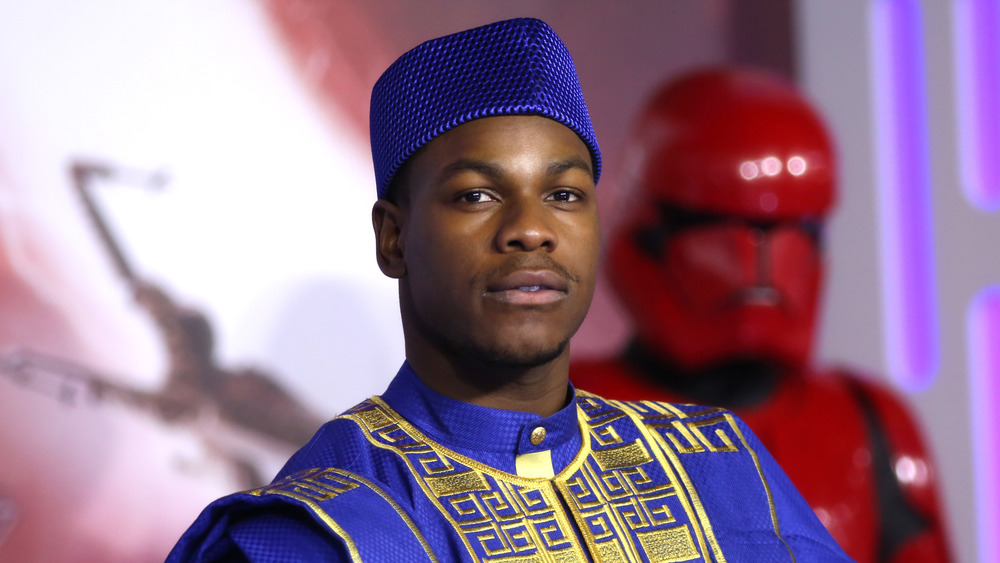 John Boyega wears an agbada at Star Wars premiere