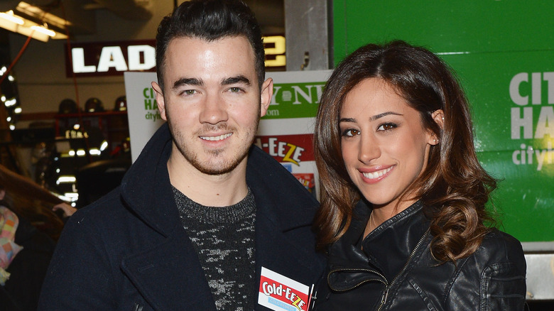 Kevin Jonas and Danielle Jonas smiling