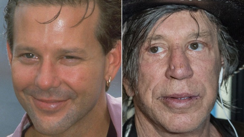 Mickey Rourke split image