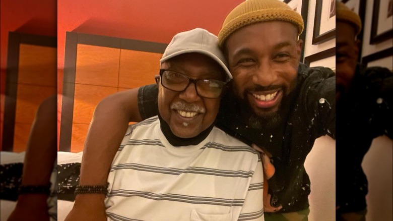 Stephen 'tWitch' Boss with grandfather