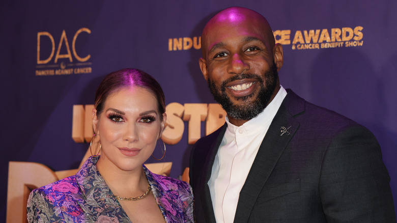 Allison Holder and Stephen "tWitch" Boss posing