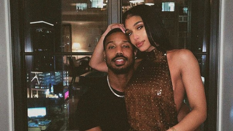 Lori Harvey with Michael B. Jordan