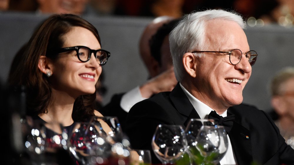 Honoree Steve Martin (R) and Writer Anne Stringfield attend the 2015 AFI Life Achievement Award Gala Tribute Honoring Steve Martin