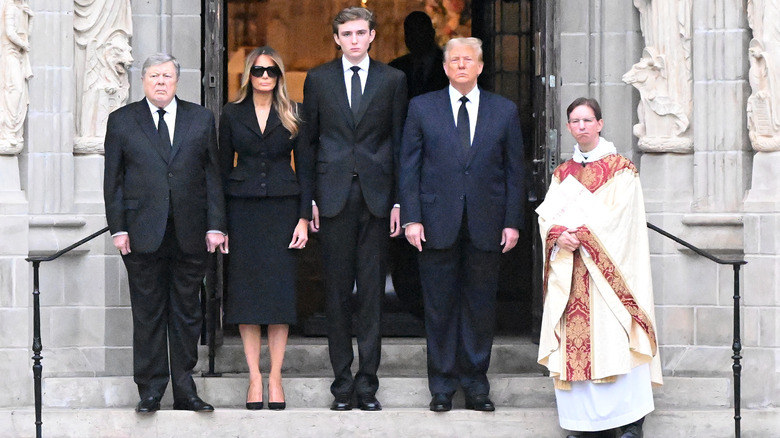 The Trumps at a funeral