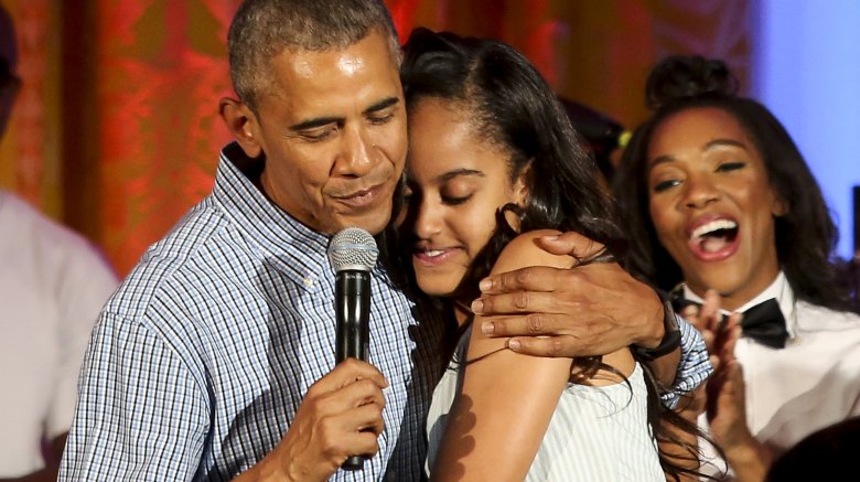 Barack and Malia Obama