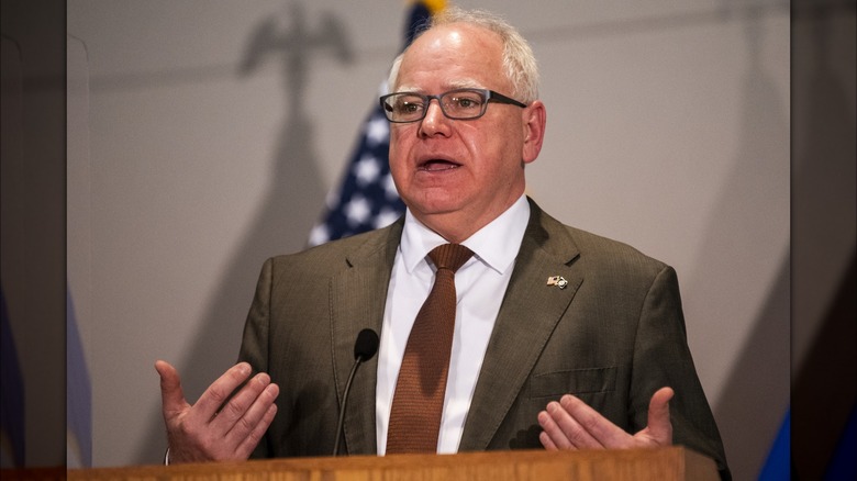 Tim Walz speaking