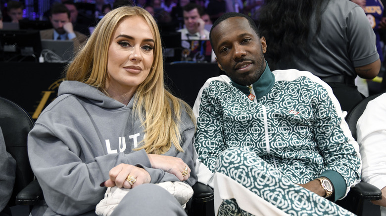 Adele and Rich Paul smiling