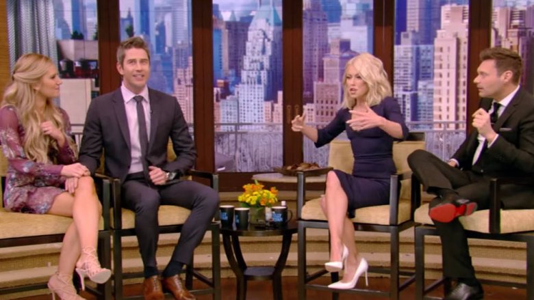 Arie Luyendyk Jr., Lauren Burnham, Kelly Ripa, and Ryan Seacrest