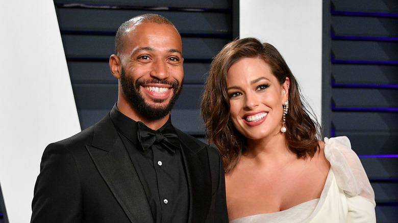 Ashley Graham and Justin Ervin smiling