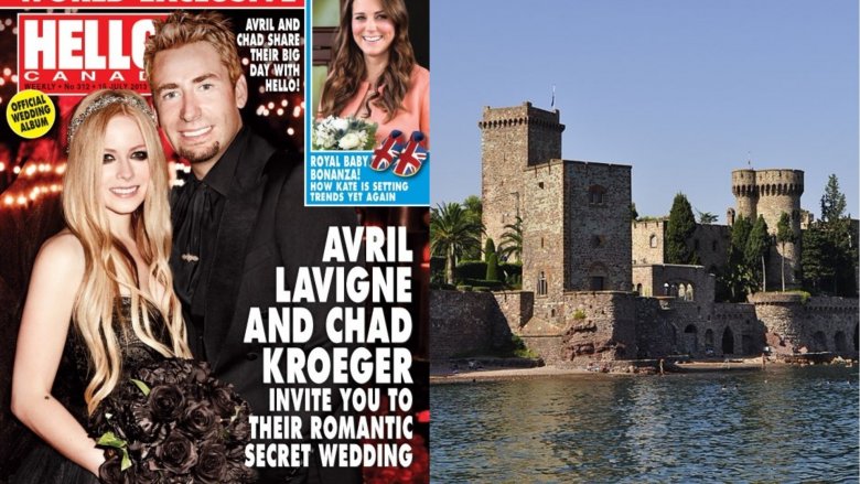 Avril Lavigne and Chad Kroeger / Chateau de la Napoule