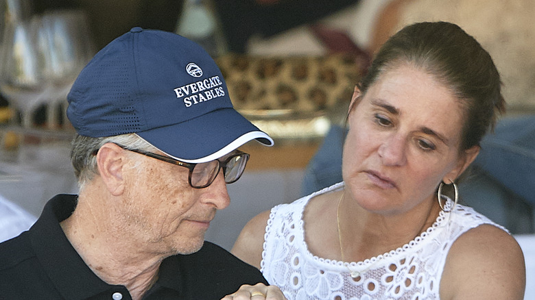 Bill and Melinda Gates at a dinner event