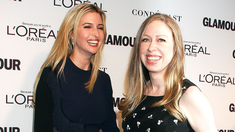 Ivanka Trump and Chelsea Clinton laughing
