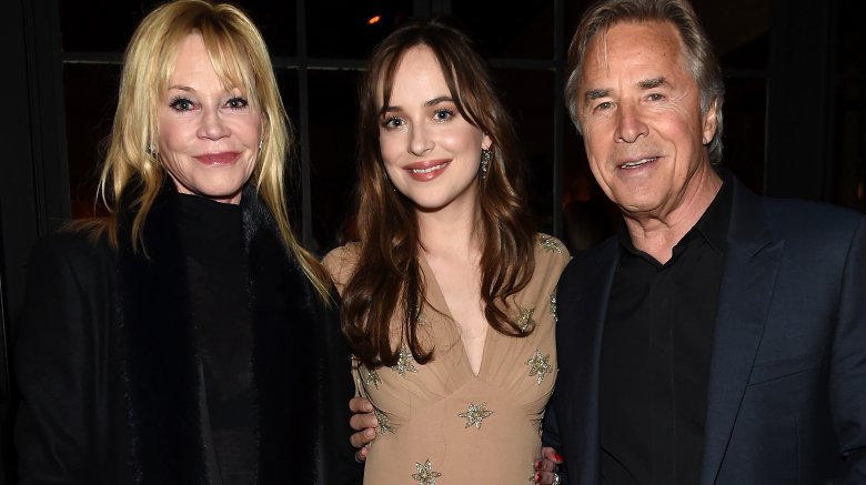 Melanie Griffith, Dakota Johnson and Don Johnson