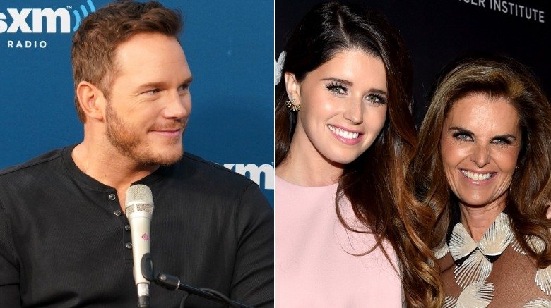 Chris Pratt, Katherine Schwarzenegger and Maria Shriver