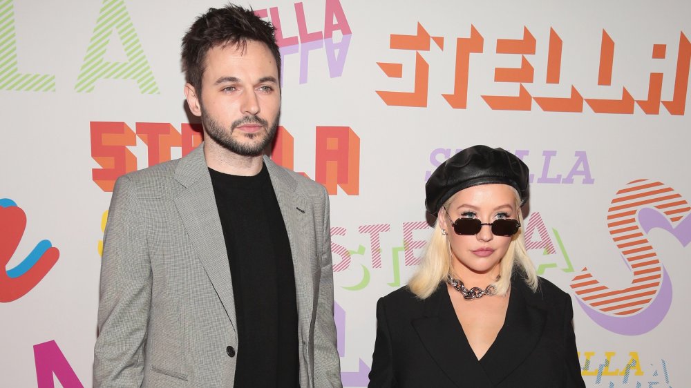 Matthew Rutler and Christina Aguilera at Stella McCartney's Autumn 2018 Collection Launch