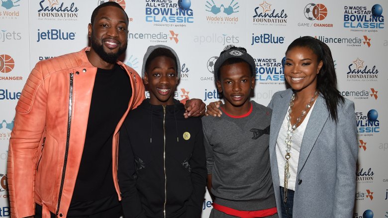 Dahveon Morris, Dwyane Wade, Gabrielle Union, Zaire Wade