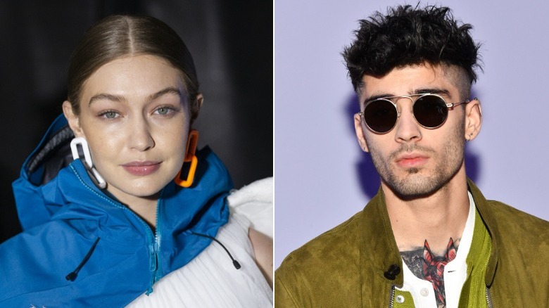 Gigi Hadid and Zayn Malik split image