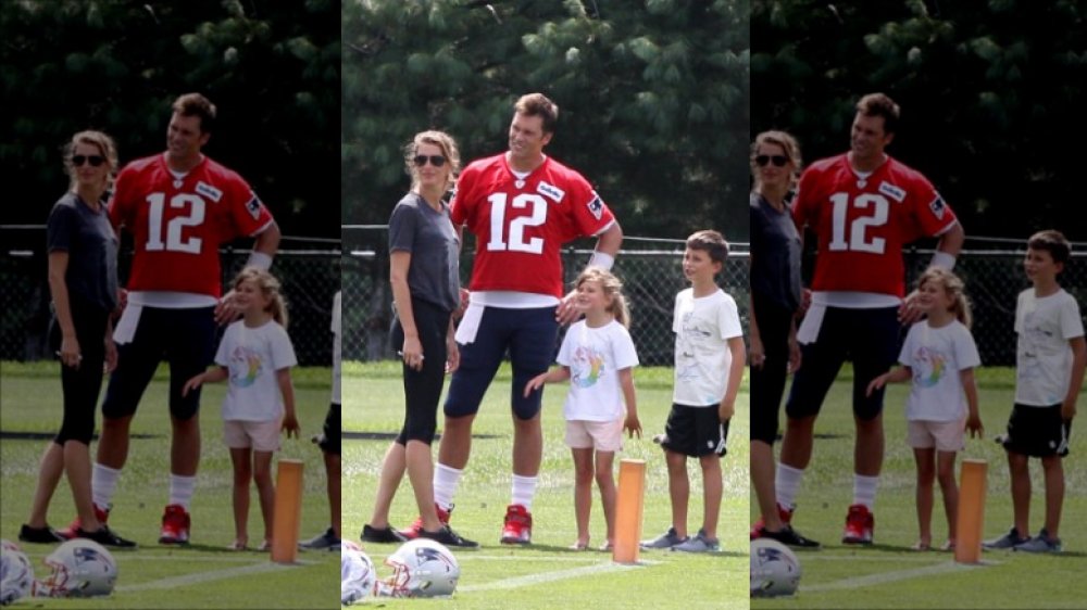 Tom Brady and Gisele Bündchen with their sons
