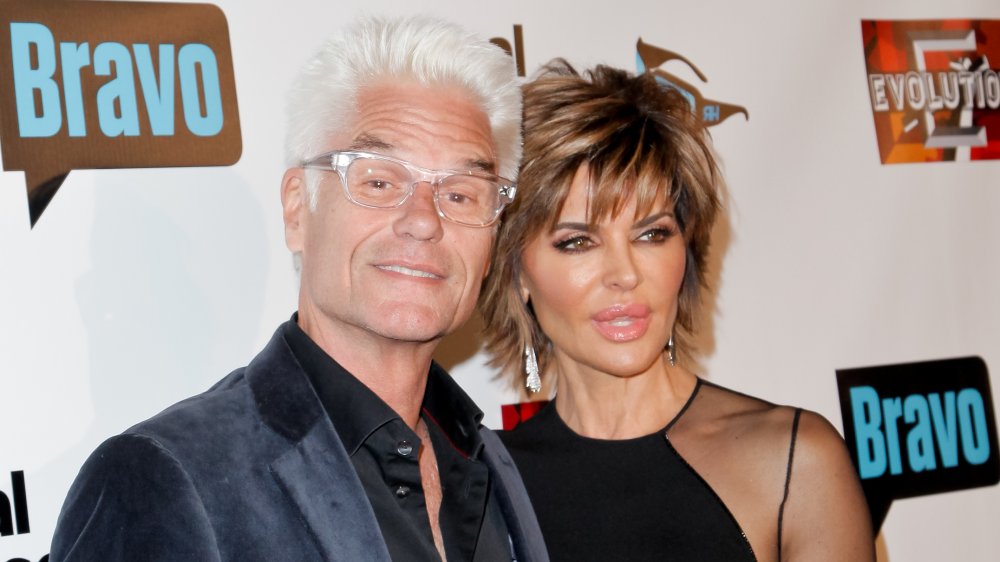 Harry Hamlin, Lisa Rinna attending the RHOBH premiere in 2015