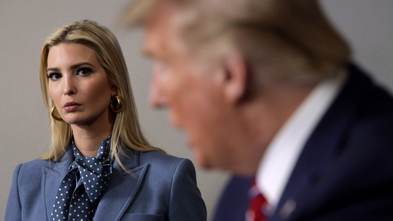 Ivanka Trump staring Donald Trump