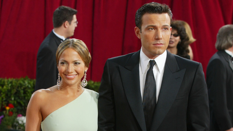 Jennifer Lopez and Ben Affleck smiling 