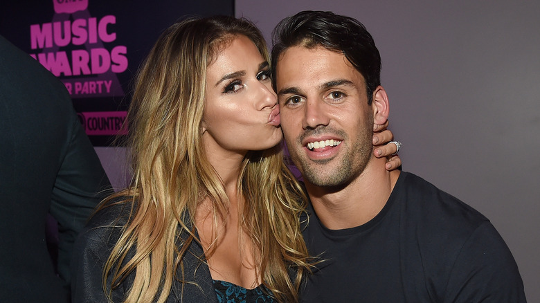 Jessie James Decker kissing Eric Decker